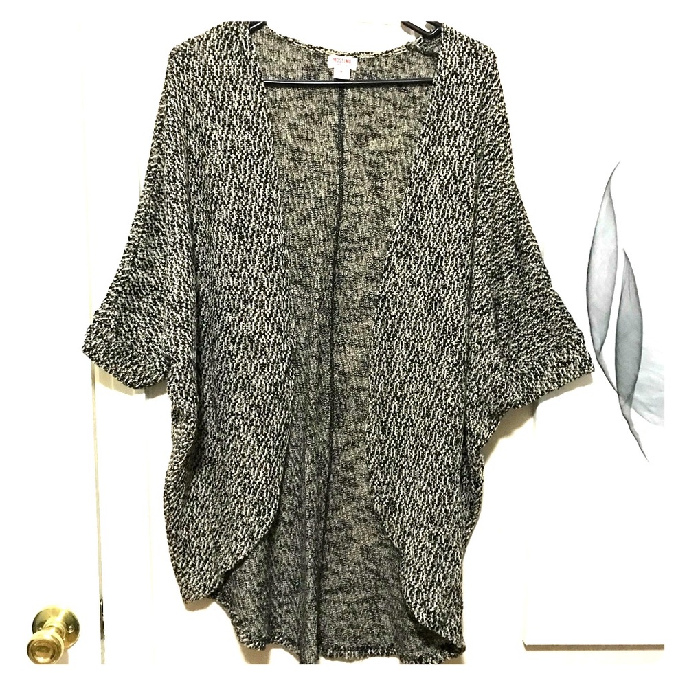 Black and Tan cocoon sweater